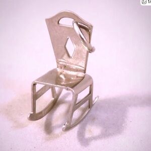 Vintage Estate Chair charm 925 solid sterling silver